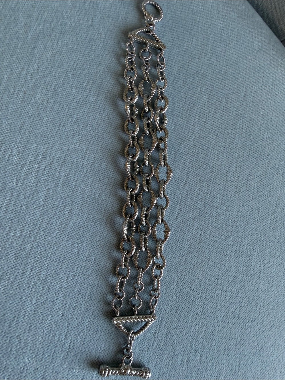 Judith Ripka Multi-Strand Twisted Link Bracelet in Silver - Picture 3 of 7